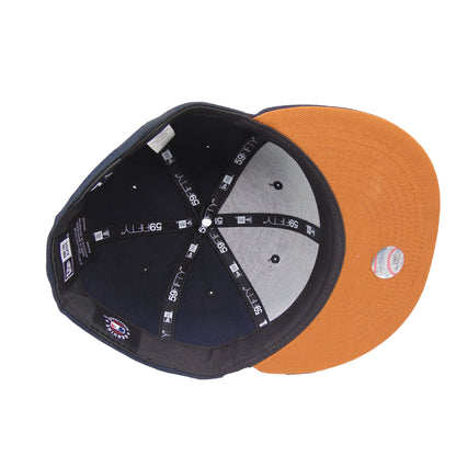 Houston Astros Custom New Era 59FIFTY Cap Apollo 11 Navy navy Undervisor View