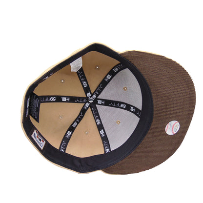 Baltimore Orioles Custom New Era 59FIFTY Cap Camel wheat Undervisor View