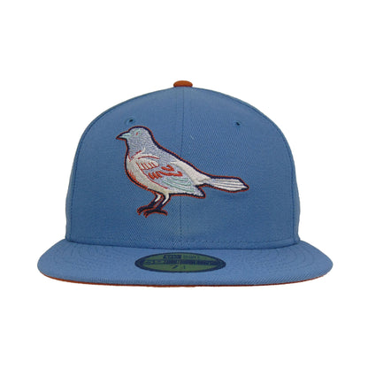 Baltimore Orioles Custom New Era 59FIFTY Cap Faded Blue light blue Front View