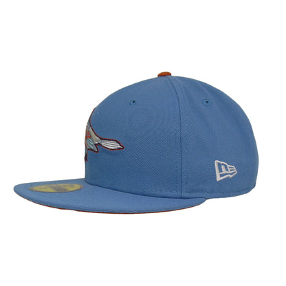 Baltimore Orioles Custom New Era 59FIFTY Cap Faded Blue light blue Side View