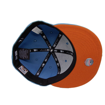 Baltimore Orioles Custom New Era 59FIFTY Cap Faded Blue light blue Undervisor View
