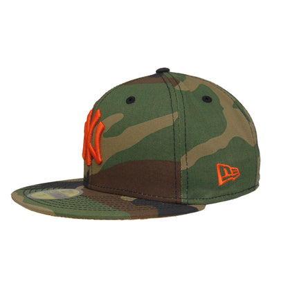 New York Yankees Custom 59FIFTY New Era Cap Woodland Camo Woodland Camo Side View