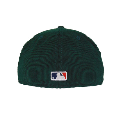 New York Yankees Custom 59FIFTY New Era Cap Dk Green Corduroy dark green Back View