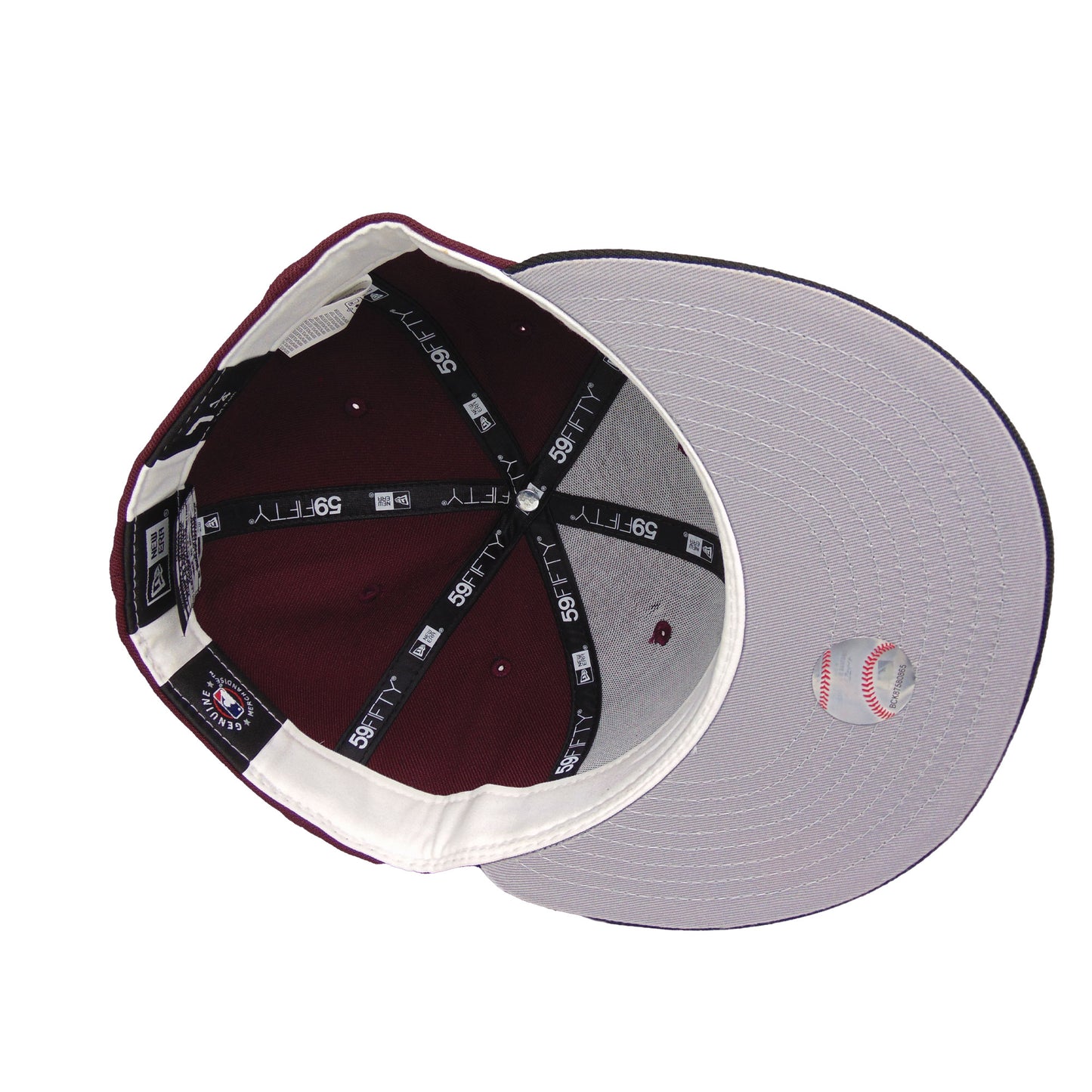 Atlanta Braves Custom New Era 59FIFTY Cap Maroon Black