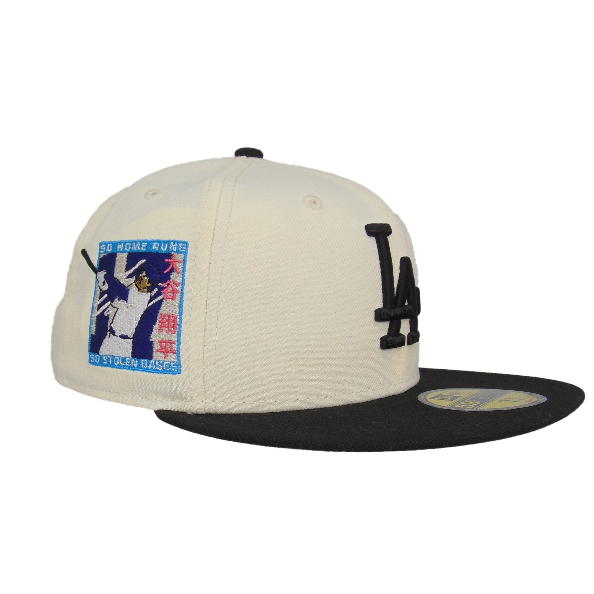 Los Angeles Dodgers Custom New Era 59FIFTY Cap Chrome Black