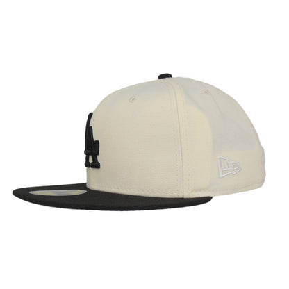 Los Angeles Dodgers Custom New Era 59FIFTY Cap Chrome Black