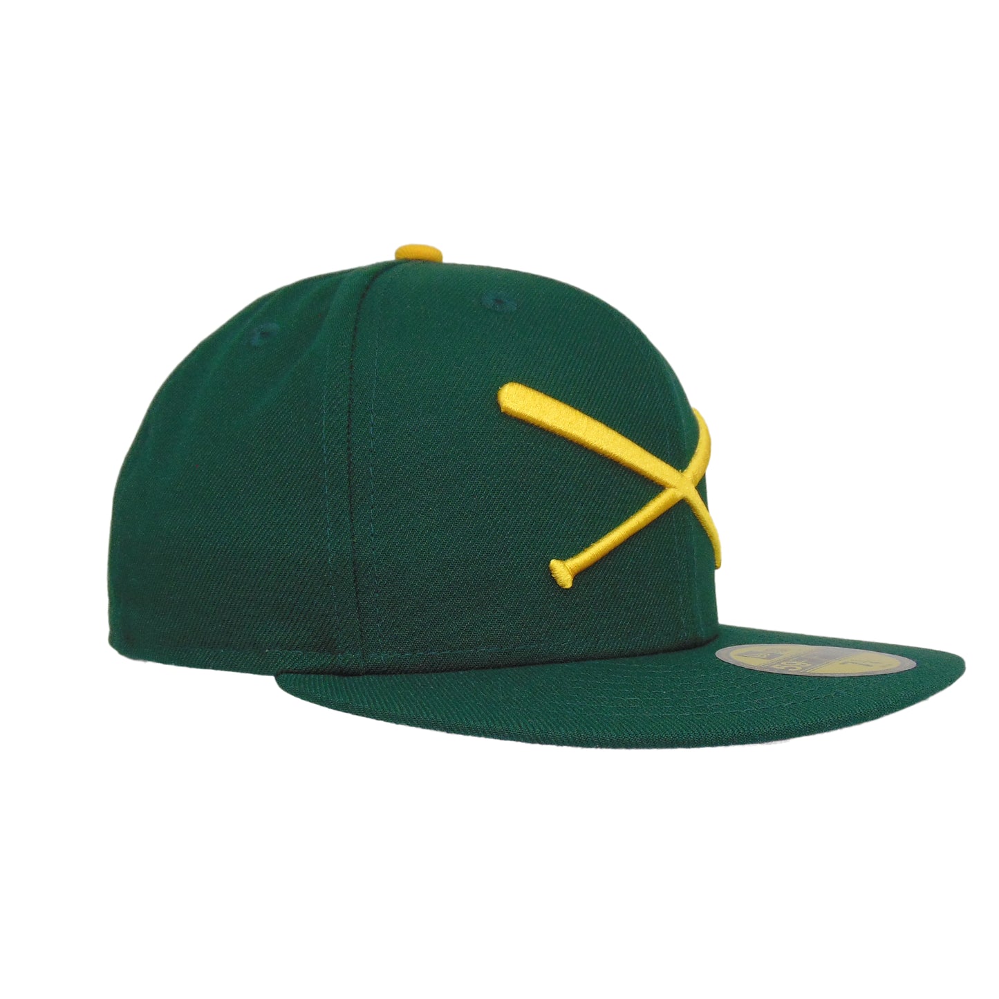 JustFitteds Crossed Bats 59FIFTY New Era Cap Green