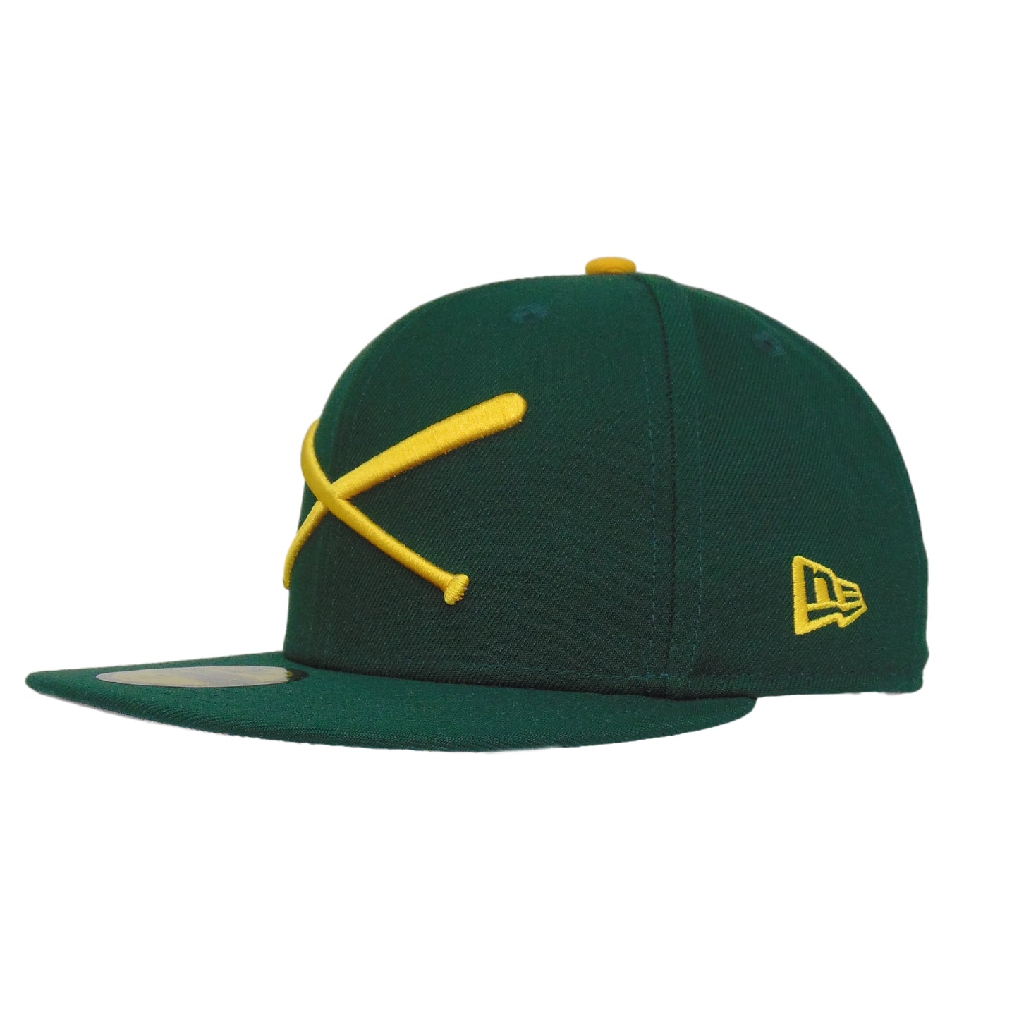 JustFitteds Crossed Bats 59FIFTY New Era Cap Green