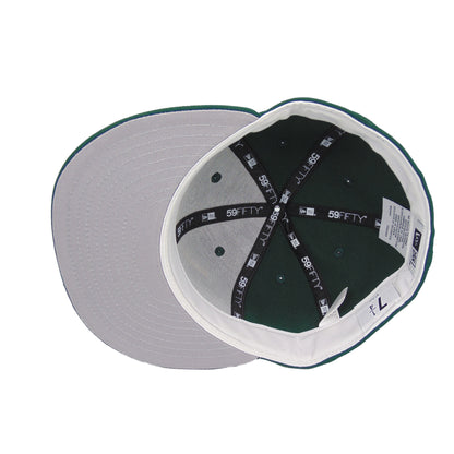JustFitteds Crossed Bats 59FIFTY New Era Cap Green