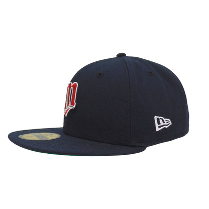 Minnesota Twins Custom New Era 59FIFTY Cap Navy navy Side View