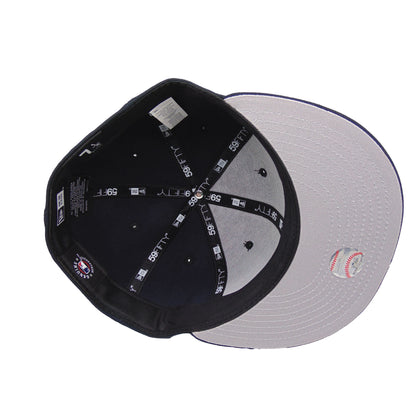 New York Yankees Custom 59FIFTY New Era Cap Empire State Navy navy Undervisor View