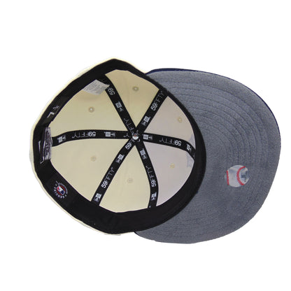 New York Yankees Custom 59FIFTY New Era Cap Empire State chrome chrome
navy Undervisor View
