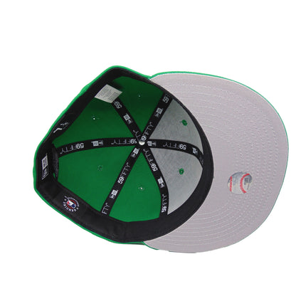 Los Angeles Dodgers Custom New Era 59FIFTY Cap Kelly Green green Undervisor View