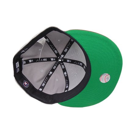 Los Angeles Dodgers Custom New Era 59FIFTY Cap Gray Brown grey
brown Undervisor View