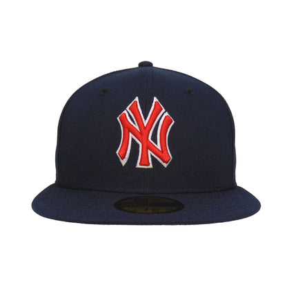 New York Yankees Custom New Era 59FIFTY Cap Navy RD navy Front View