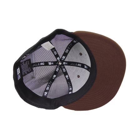 St. Pauli JF Exclusive 59FIFTY New Era Trucker Cap Cali Brown dark brown Undervisor View