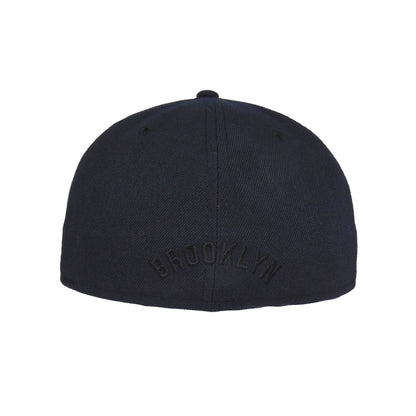 Brooklyn Dodgers Custom 59FIFTY New Era Cap Navy navy Back View