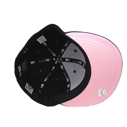 Toronto Blue Jays Custom New Era 59FIFTY Cap Black Pink black Undervisor View