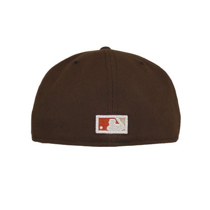 San Diego Padres Custom 59FIFTY New Era Cap Stone Brown brown
stone Back View