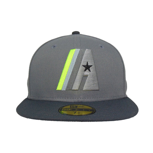 Houston Astros Custom New Era 59FIFTY Cap Gray Neon