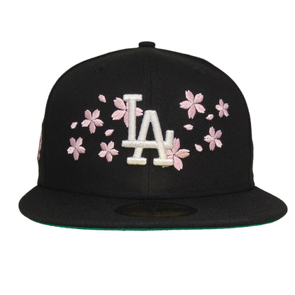 Los Angeles Dodgers Custom New Era 59FIFTY Cap Tokyo Series Floral Black
