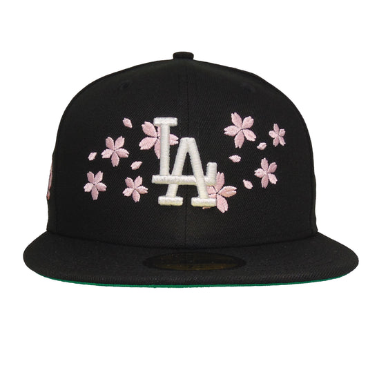 Los Angeles Dodgers Custom New Era 59FIFTY Cap Tokyo Series Floral Black