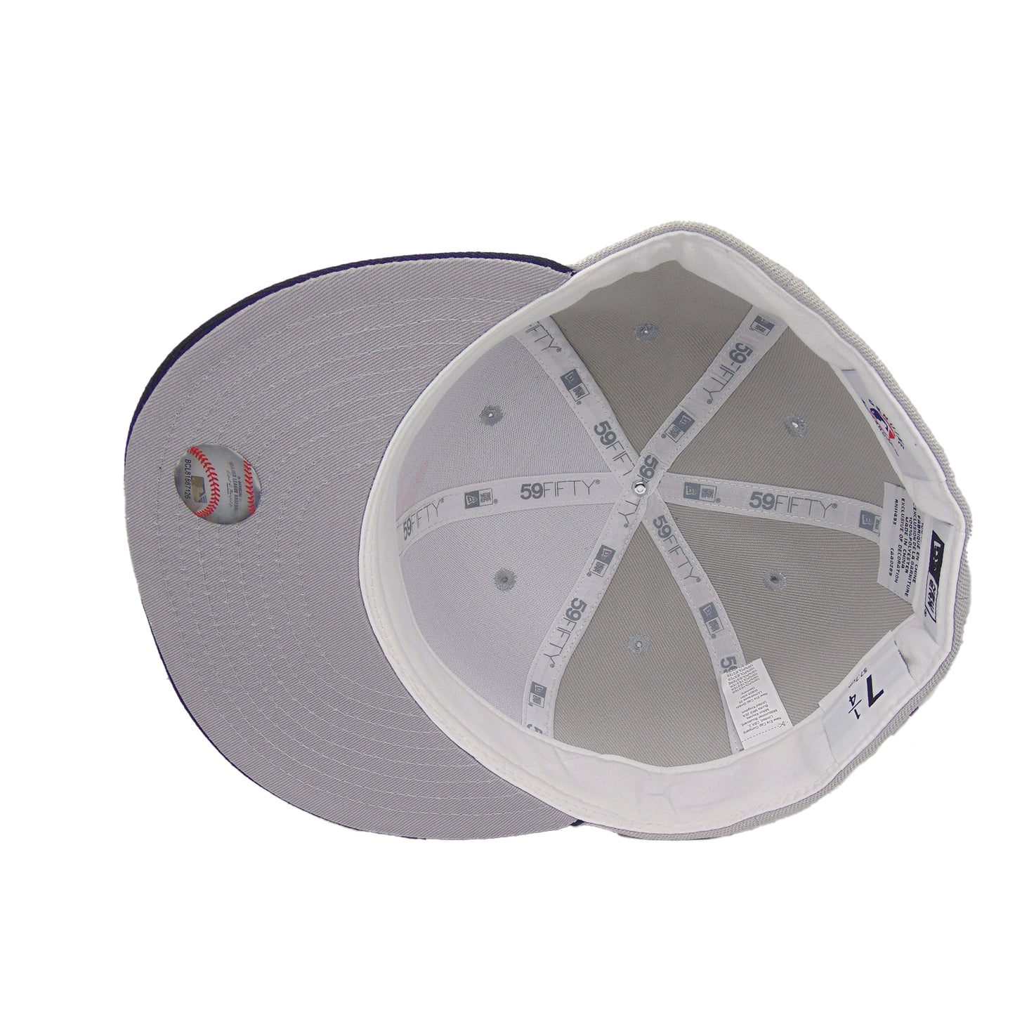 Atlanta Braves Custom New Era 59FIFTY Cap Gray Navy