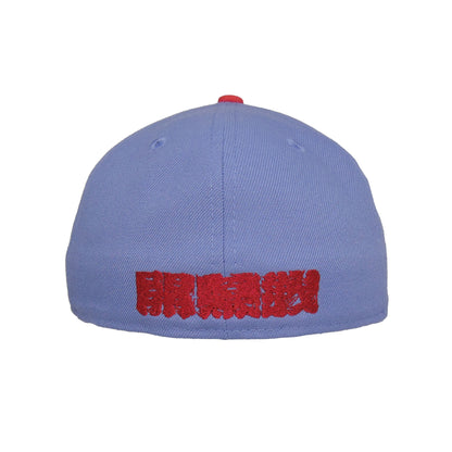 Los Angeles Dodgers Custom New Era 59FIFTY Cap Tokyo Series Lavender light purple
blue Undervisor View