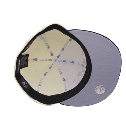 New York Yankees Custom 59FIFTY New Era Cap Chrome Sakura Floral chrome
navy Undervisor View