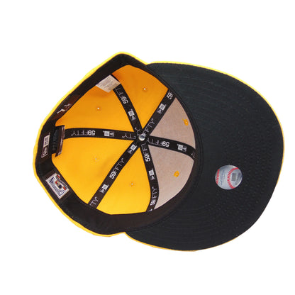 Pittsburgh Pirates Custom New Era 59FIFTY Cap Agold 1923 yellow Undervisor View