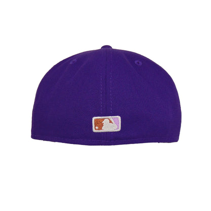 Washington Nationals Custom New Era 59FIFTY Cap Deep Purple purple Back View
