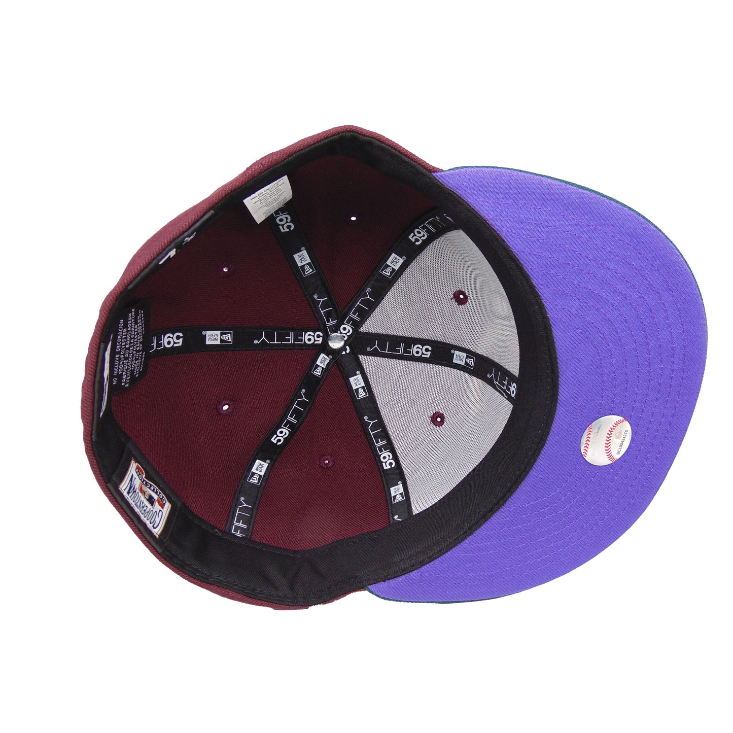 Chicago Cubs Custom New Era 59FIFTY Cap Maroon 1908