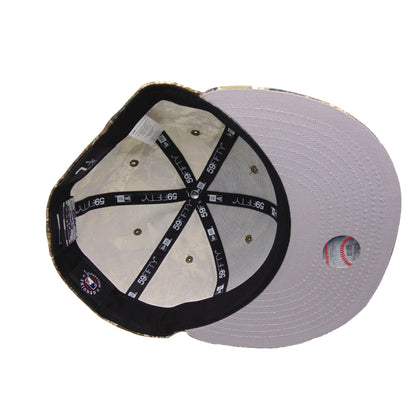 Los Angeles Dodgers Custom New Era 59FIFTY Cap Flip Realtree Edge brown Undervisor View