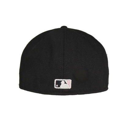 Chicago White Sox Custom New Era 59FIFTY Cap Black Chainstitch black 
pink Back View