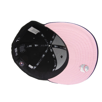 Chicago White Sox Custom New Era 59FIFTY Cap Black Chainstitch black 
pink Undervisor View