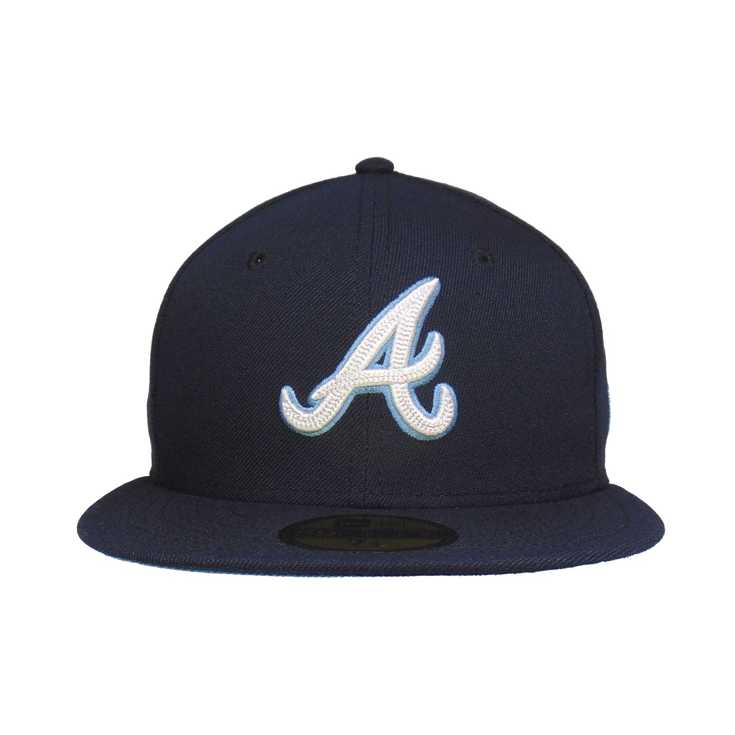 Atlanta Braves Custom New Era 59FIFTY Cap Navy Chainstitched