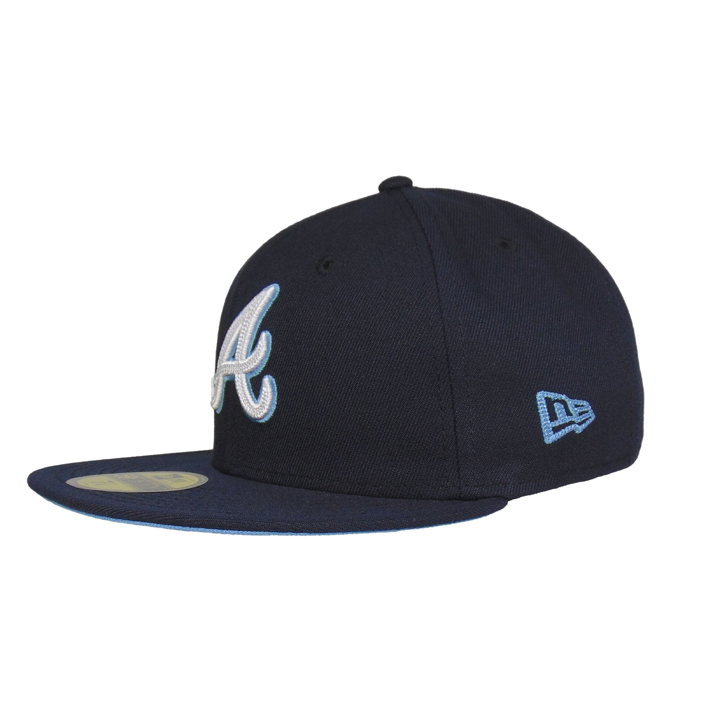 Atlanta Braves Custom New Era 59FIFTY Cap Navy Chainstitched