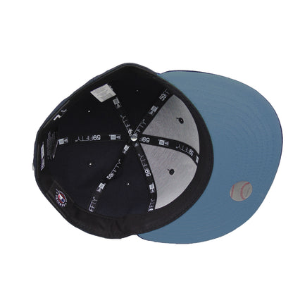 Los Angeles Dodgers Custom New Era 59FIFTY Cap West Coast navy Undervisor View