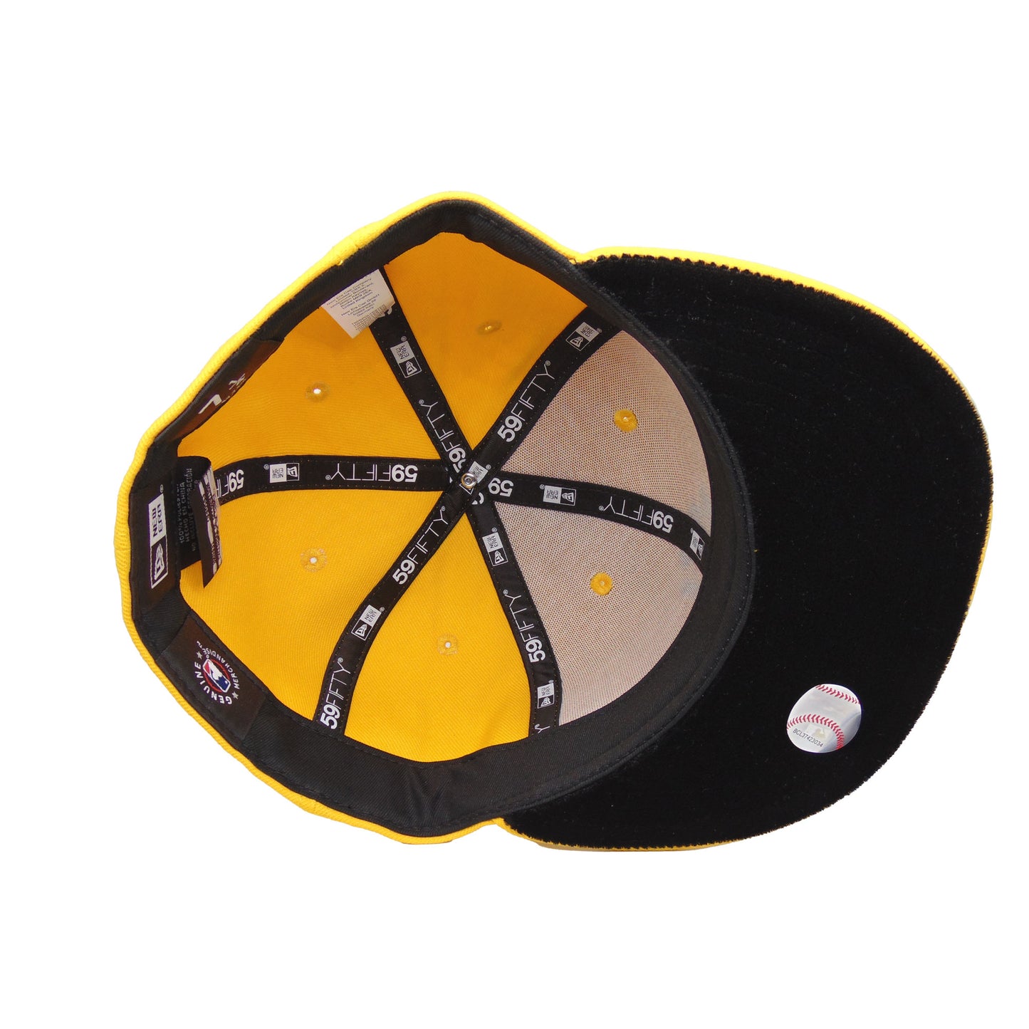 New York Yankees Chain 59FIFTY New Era Cap yellow yellow Undervisor View