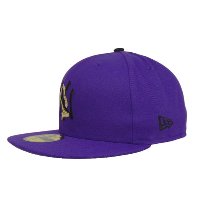 New York Yankees Chain 59FIFTY New Era Cap purple purple Side View