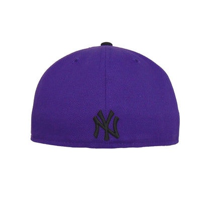 New York Yankees Chain 59FIFTY New Era Cap purple purple Back View