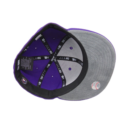 New York Yankees Chain 59FIFTY New Era Cap purple purple Undervisor View