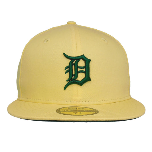 Detroit Tigers Custom New Era 59FIFTY Cap soft yellow