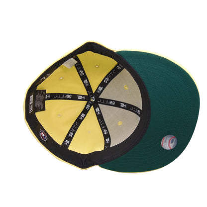 Detroit Tigers Custom New Era 59FIFTY Cap soft yellow yellow
dark green Undervisor View