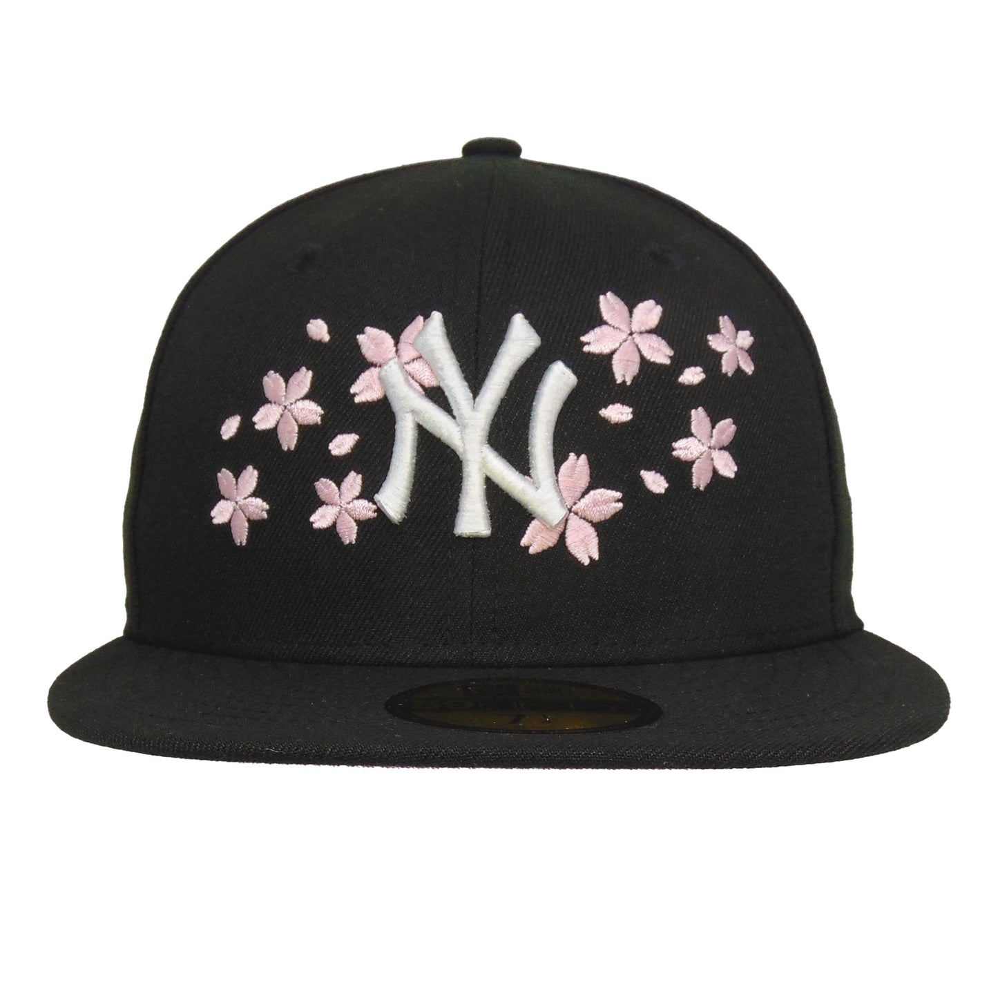 New York Yankees Custom 59FIFTY New Era Cap Black Sakura