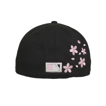New York Yankees Custom 59FIFTY New Era Cap Black Sakura black Back View