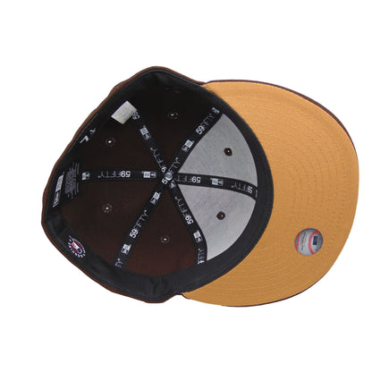 New York Yankees Custom 59FIFTY New Era Cap Burnt Wood Sakura Fade dark brown Additional View