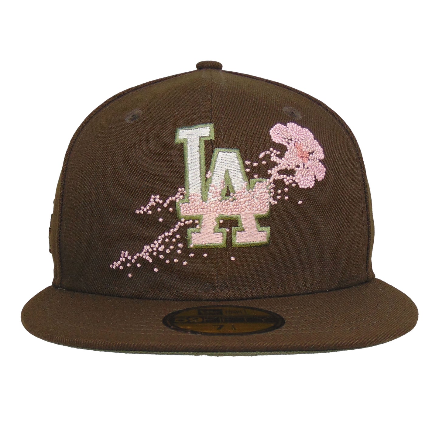 Los Angeles Dodgers Custom New Era 59FIFTY Cap Sakura Fade Walnut