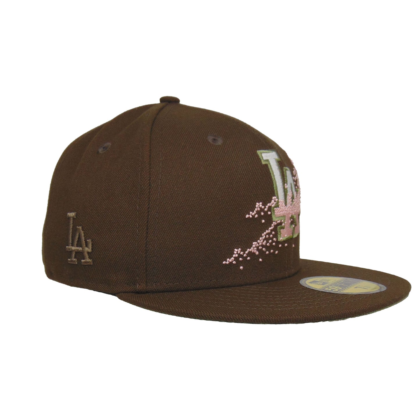 Los Angeles Dodgers Custom New Era 59FIFTY Cap Sakura Fade Walnut