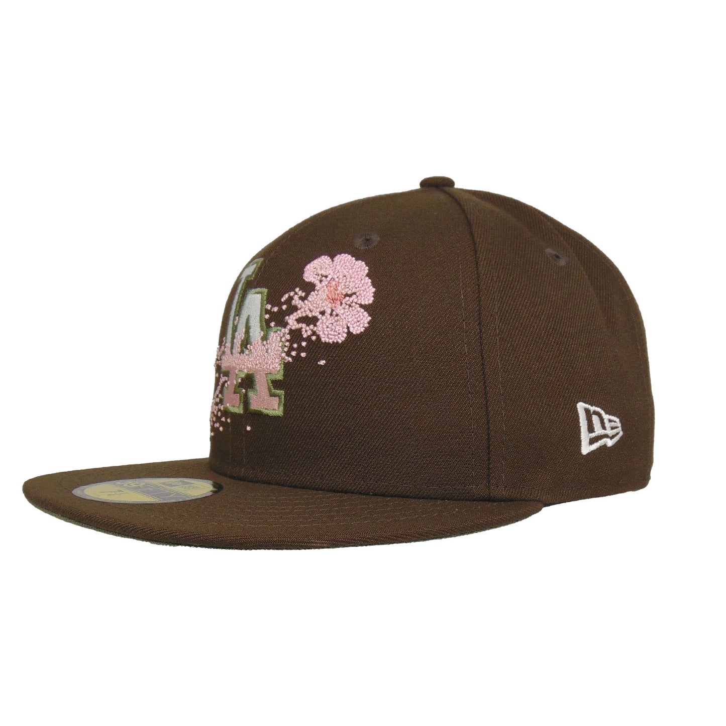 Los Angeles Dodgers Custom New Era 59FIFTY Cap Sakura Fade Walnut